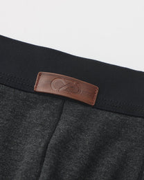 BSZN Second-Skin Low-Rise Trunk, black front-seam and logo detail