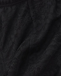 BSZN Tonal patterned lace fabric, close-up.