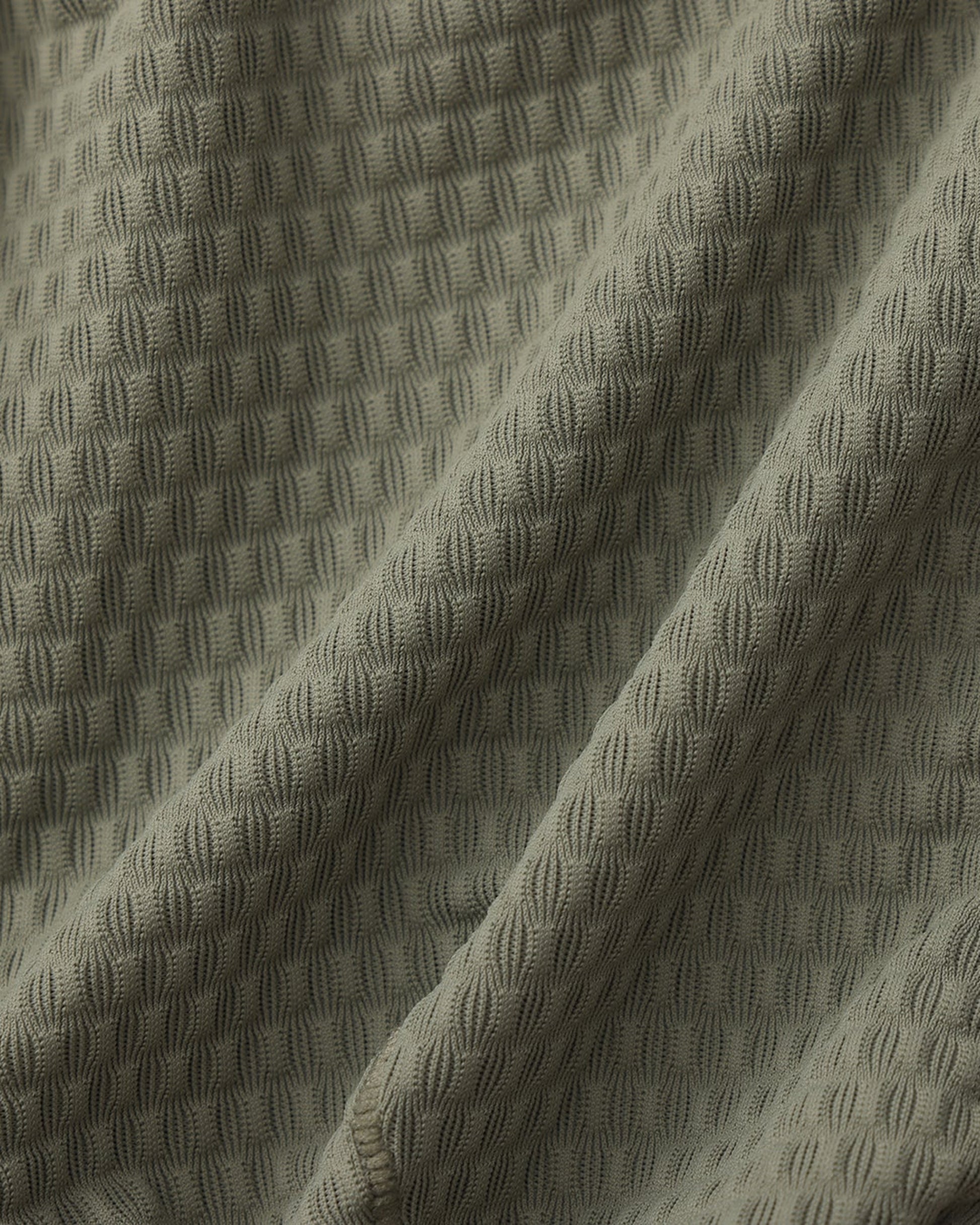 BSZN Net Breaker Cutout Mesh Brief, green bubble-knit fabric texture