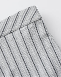 BSZN Two-Sided Player Stripe Boxer Jock, gray waistband and stripe detail