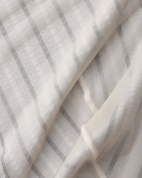 BSZN Two-Sided Player Stripe Boxer Jock, white fabric drape detail
