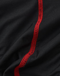 BSZN Spiderweb Heart Cutout Brief — Interior red seam detail.
