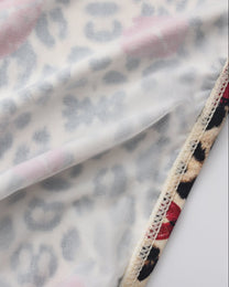 BSZN Wild Kiss Animal-Print Cutout Brief — Interior pouch lining close-up.