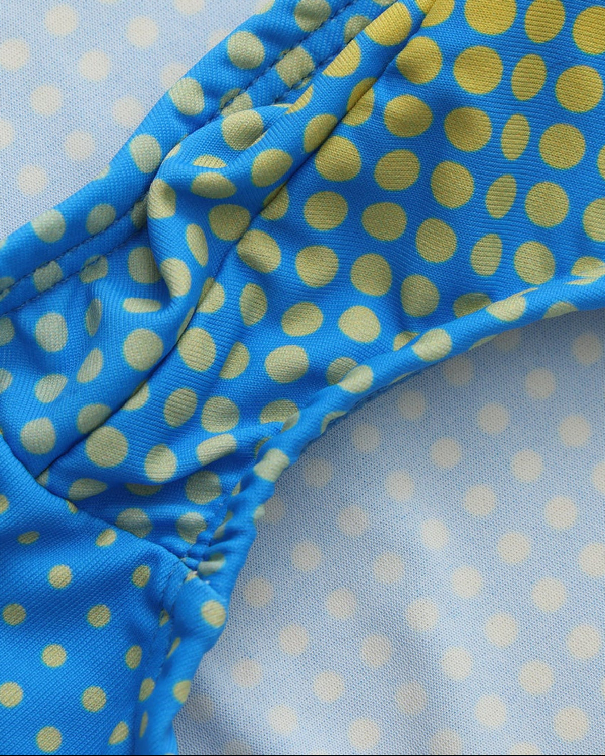 BSZN Gradient Dot Brief — Blue and yellow pouch print.
