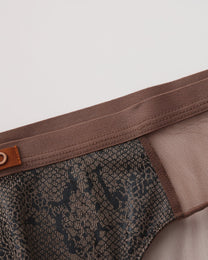 Metallic Snake Sheer Brief, alternate product view 5