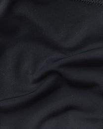 Close-up of smooth black stretch fabric