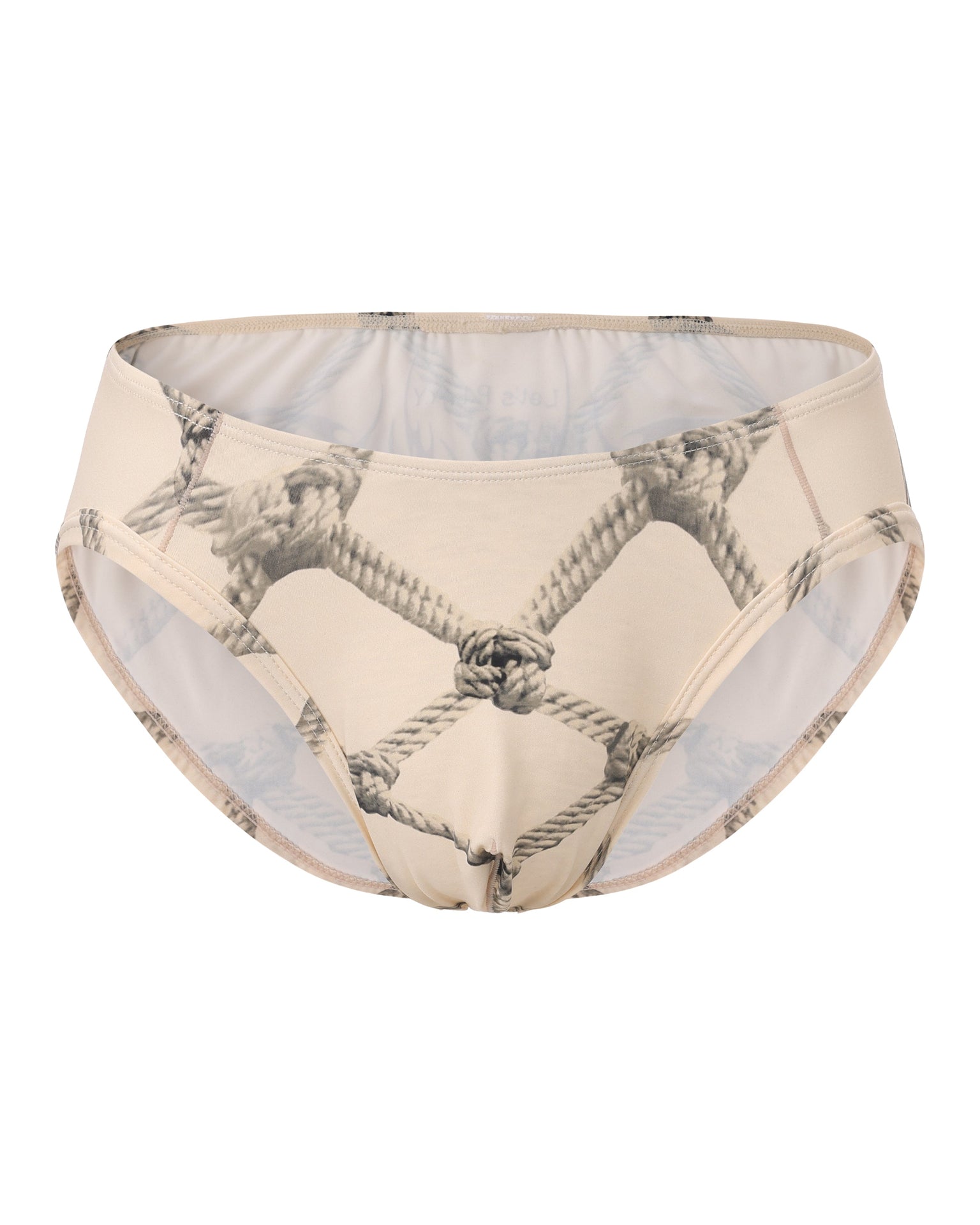 Rope Print Brief with rope illusion print