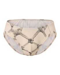 Rope Print Brief with rope illusion print