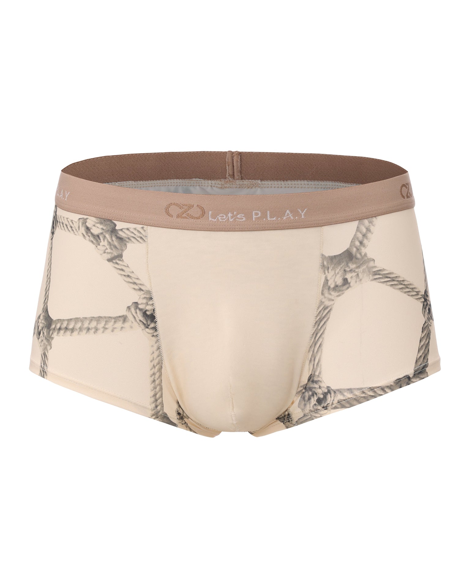 Rope Print Boxer Brief with rope illusion print