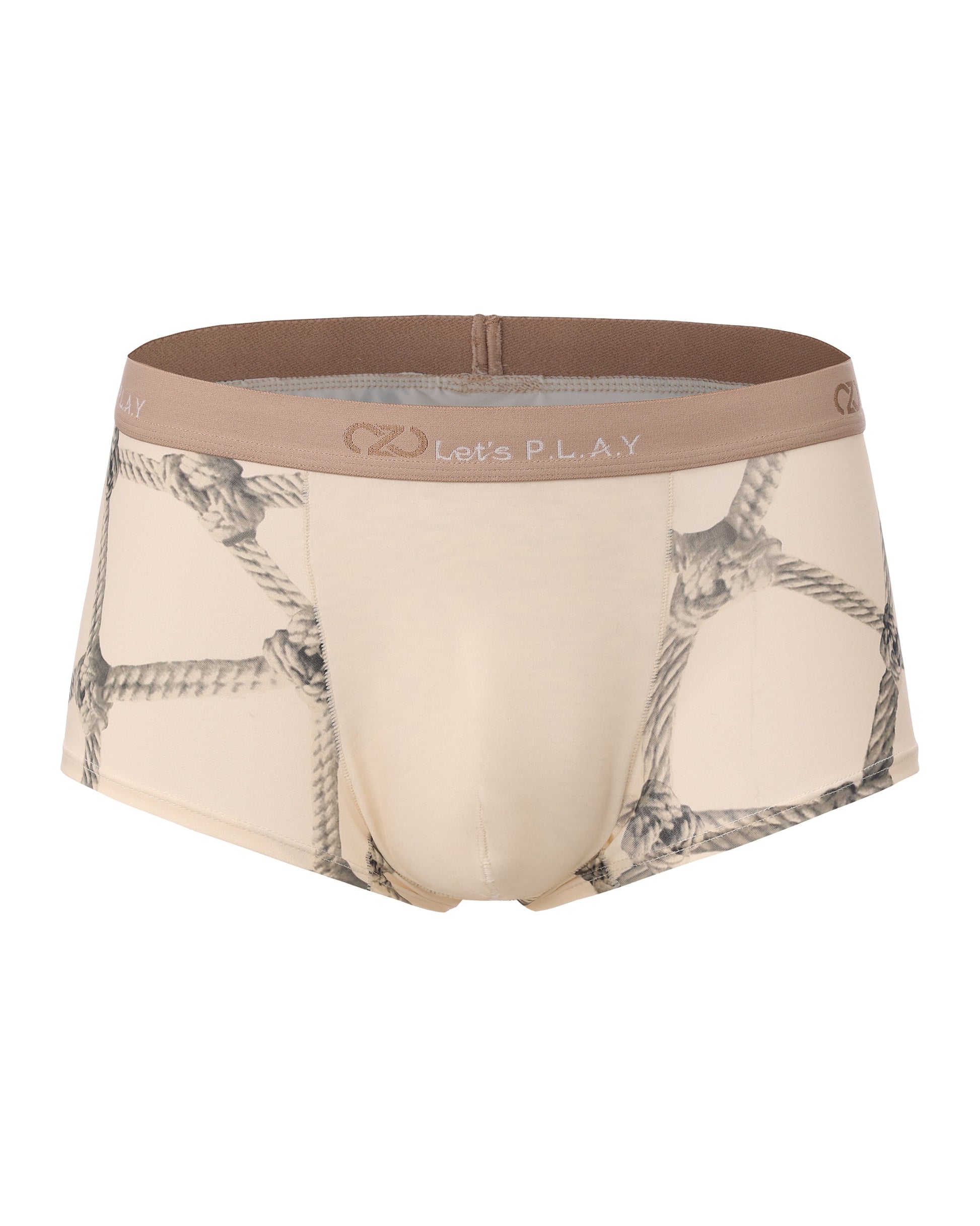 Rope Print Boxer Brief with rope illusion print