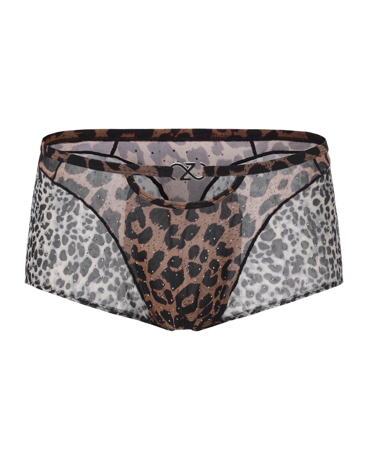 Leopard Splice Trunk with spliced leopard panels