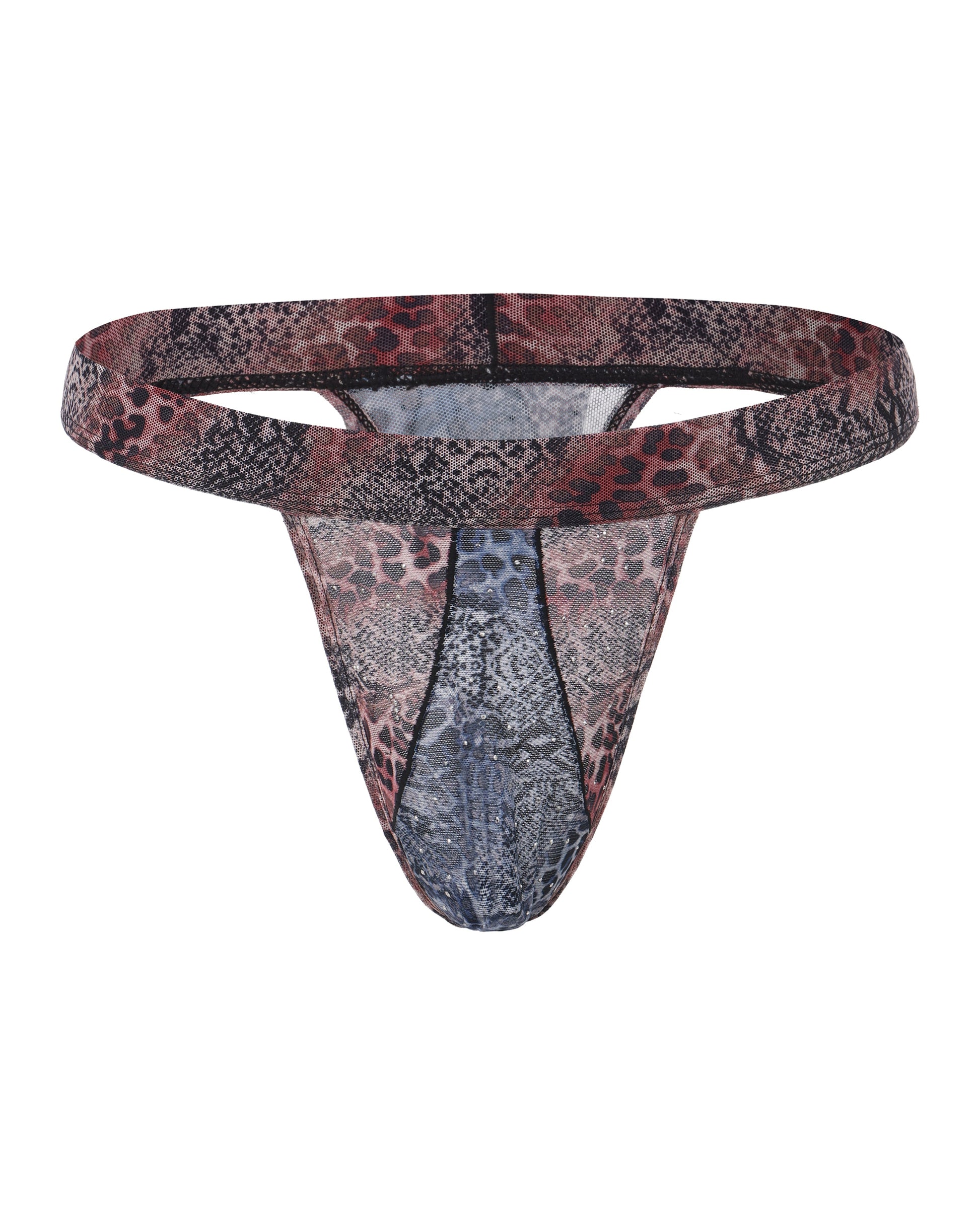 Leopard Splice Thong - product view 2