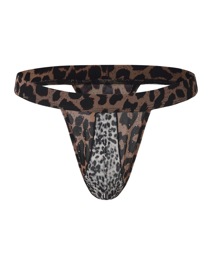Leopard Splice Thong - product view 1