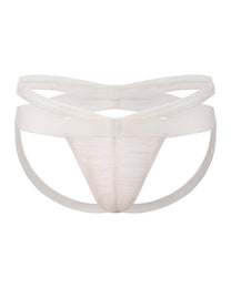 Bridal Veil Double-Strap Jockstrap with ruched veil mesh