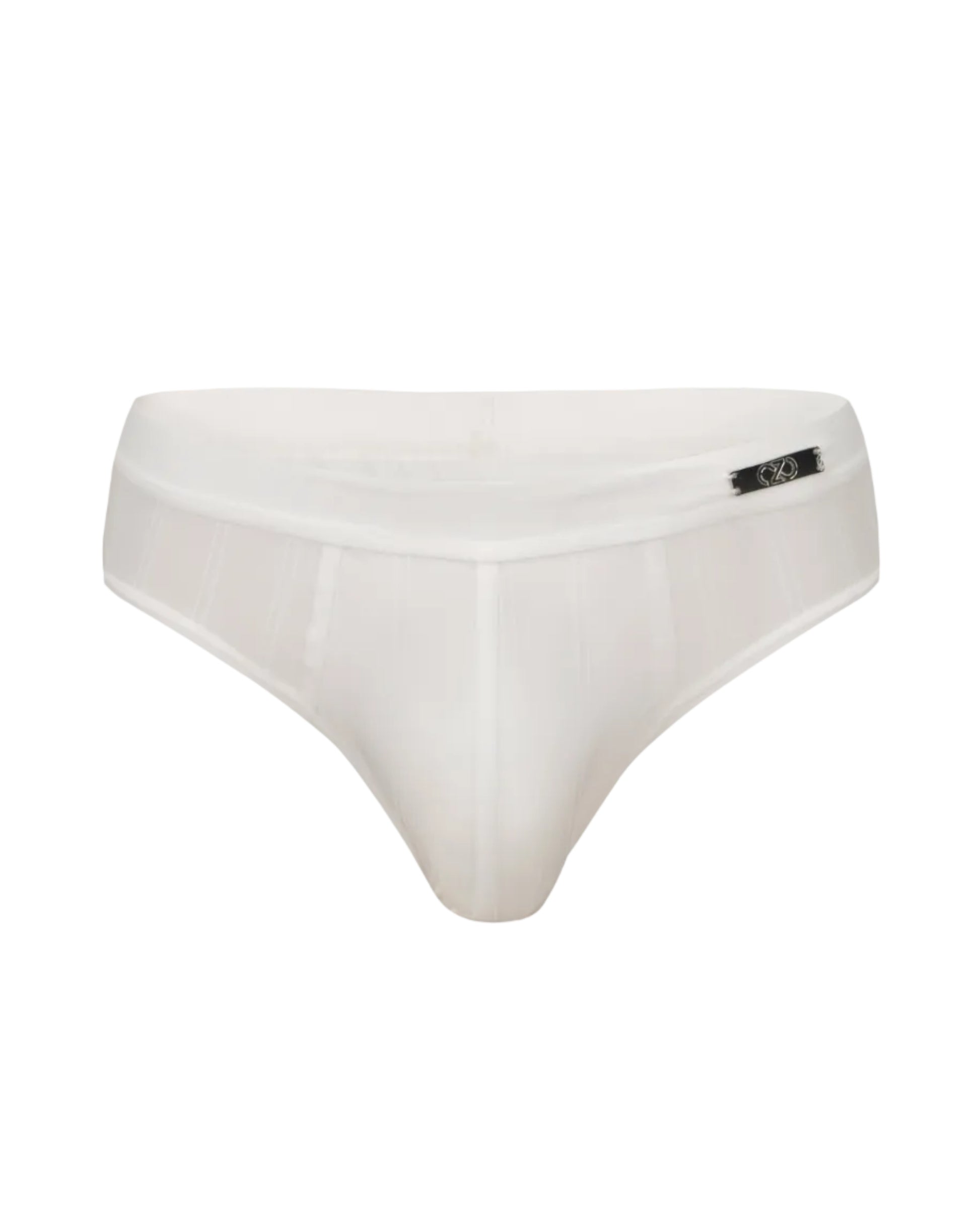 Heart Cutout Pinstripe Brief, alternate product view 3