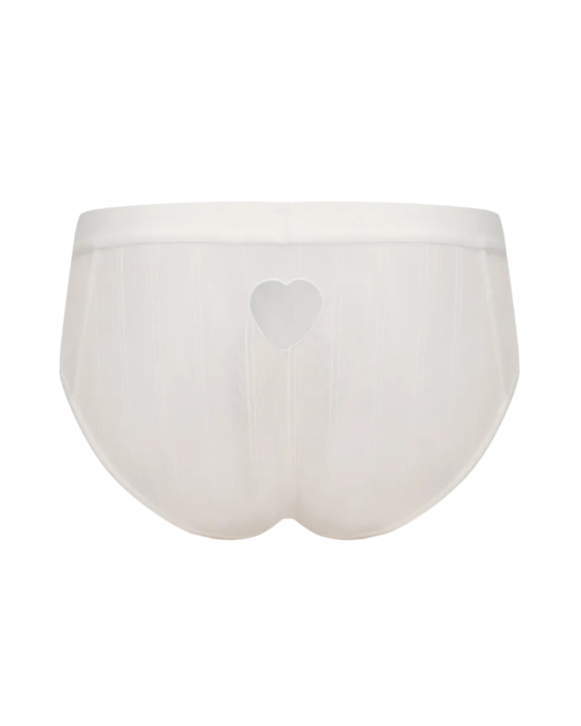 Heart Cutout Pinstripe Brief, alternate product view 4