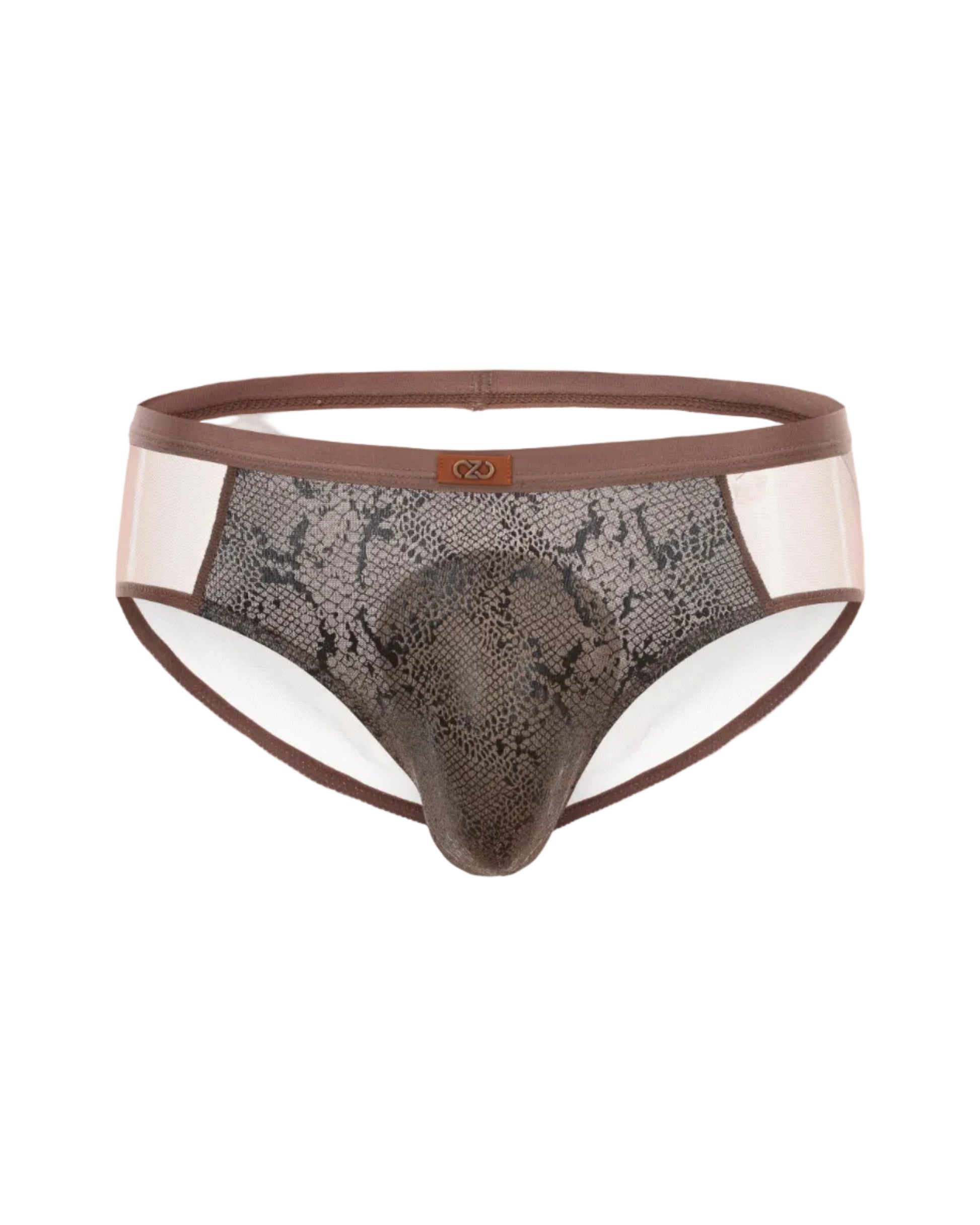 Metallic Snake Sheer Brief, alternate product view 2