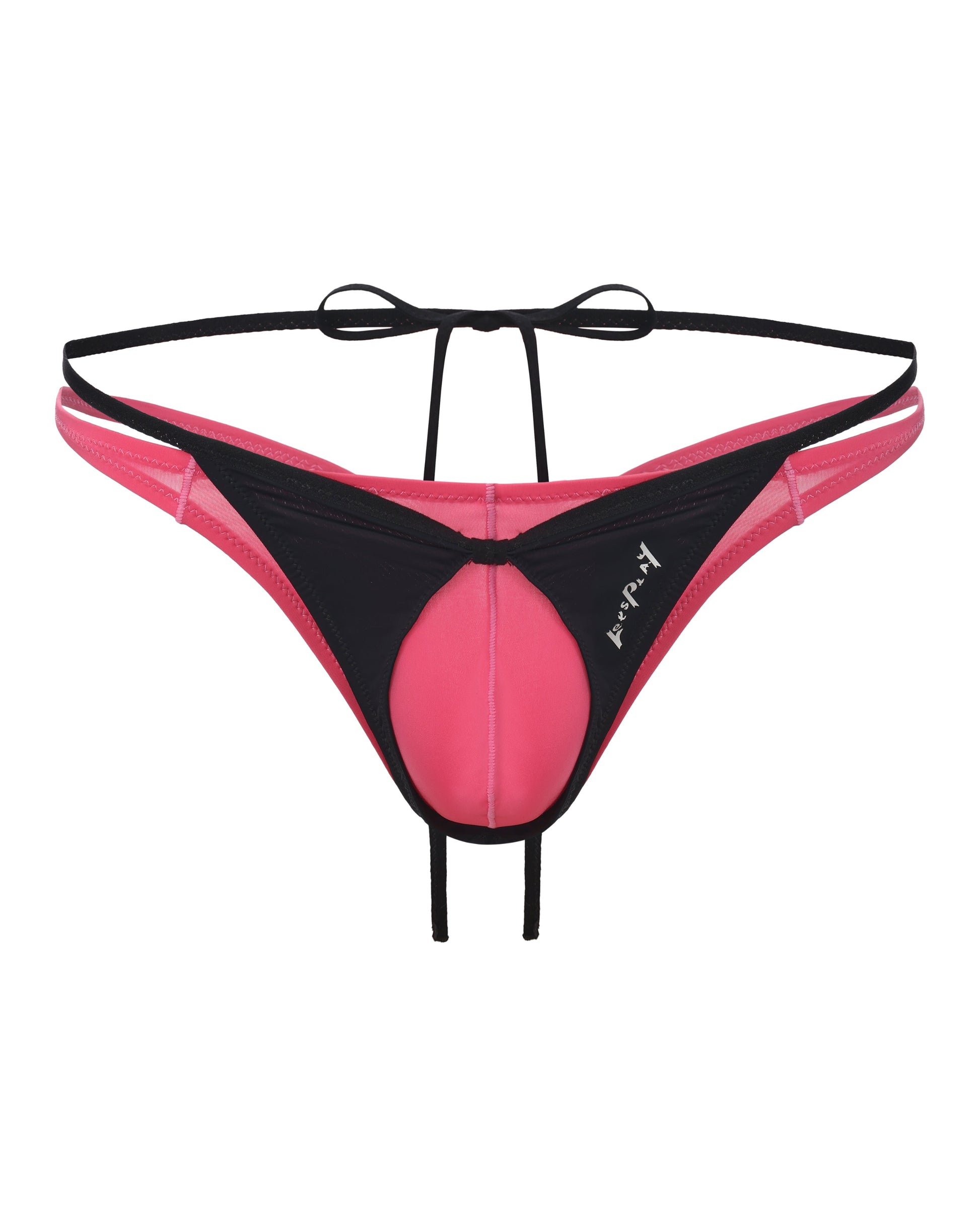BSZN Heartlift Iridescent Pouch Thong, front product view