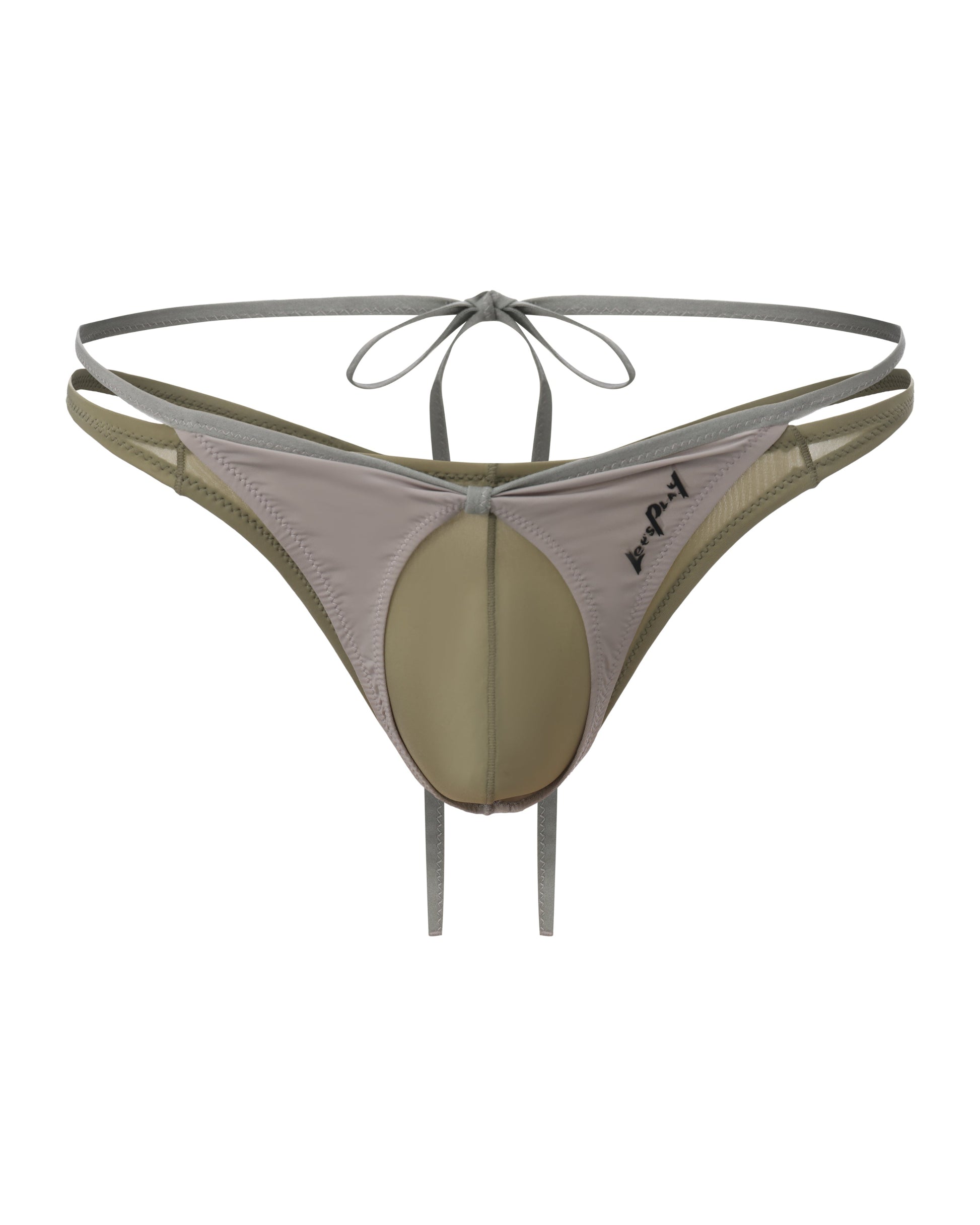 BSZN Heartlift Iridescent Pouch Thong, alternate product view 4