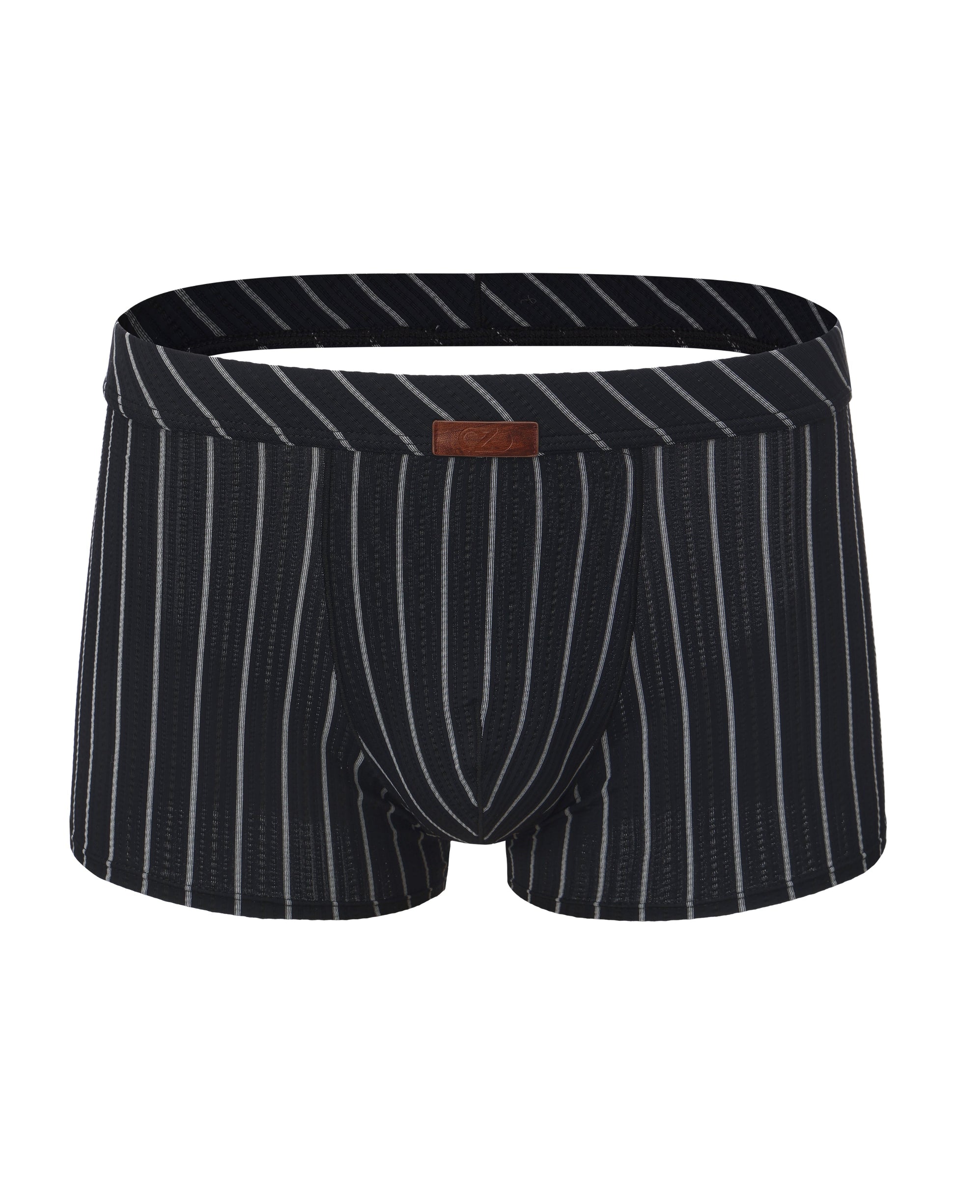 BSZN Two-Sided Player Stripe Boxer Jock, in black, front product view