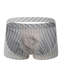 BSZN Two-Sided Player Stripe Boxer Jock, in gray, open-back product view
