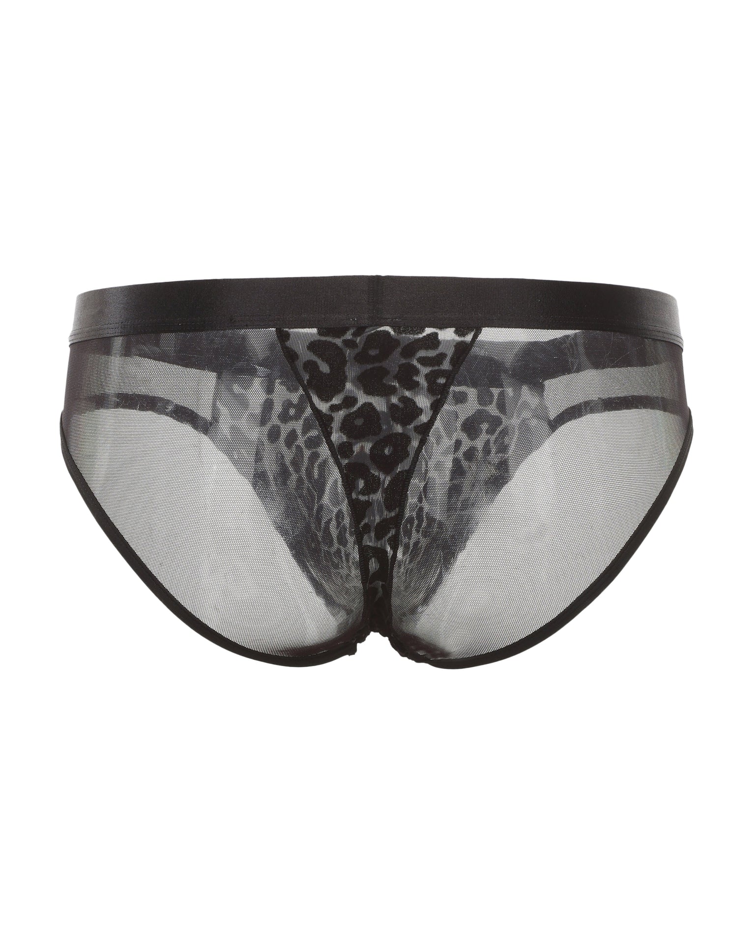 Flocked Leopard Lace Brief, alternate product view 2
