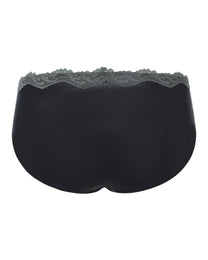 BSZN Faux-Leather Lace-Trim Brief, alternate product view 8