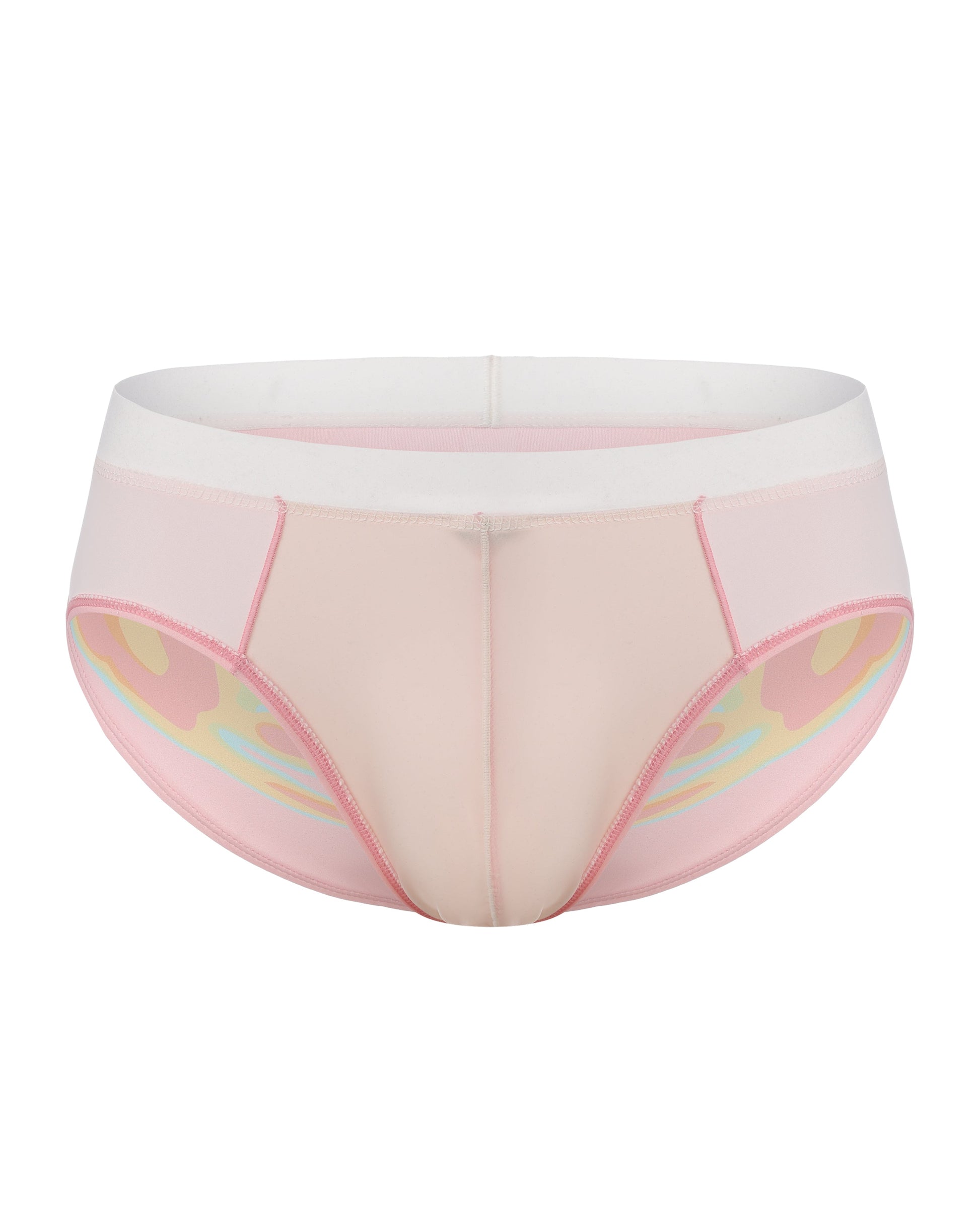 BSZN Rainbow Palm Graphic Brief, front product view