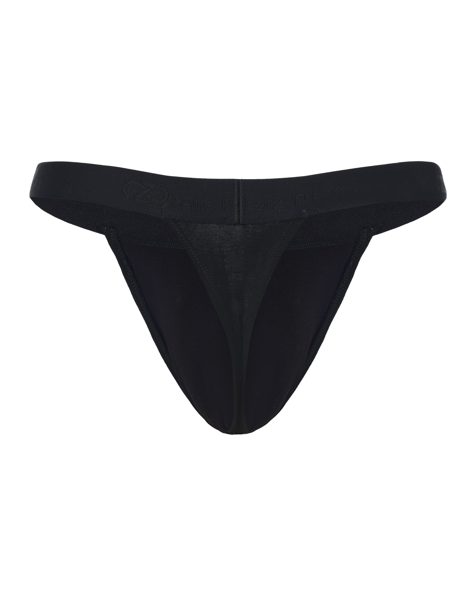 BSZN Thorn Print Thong, in black, rear product view
