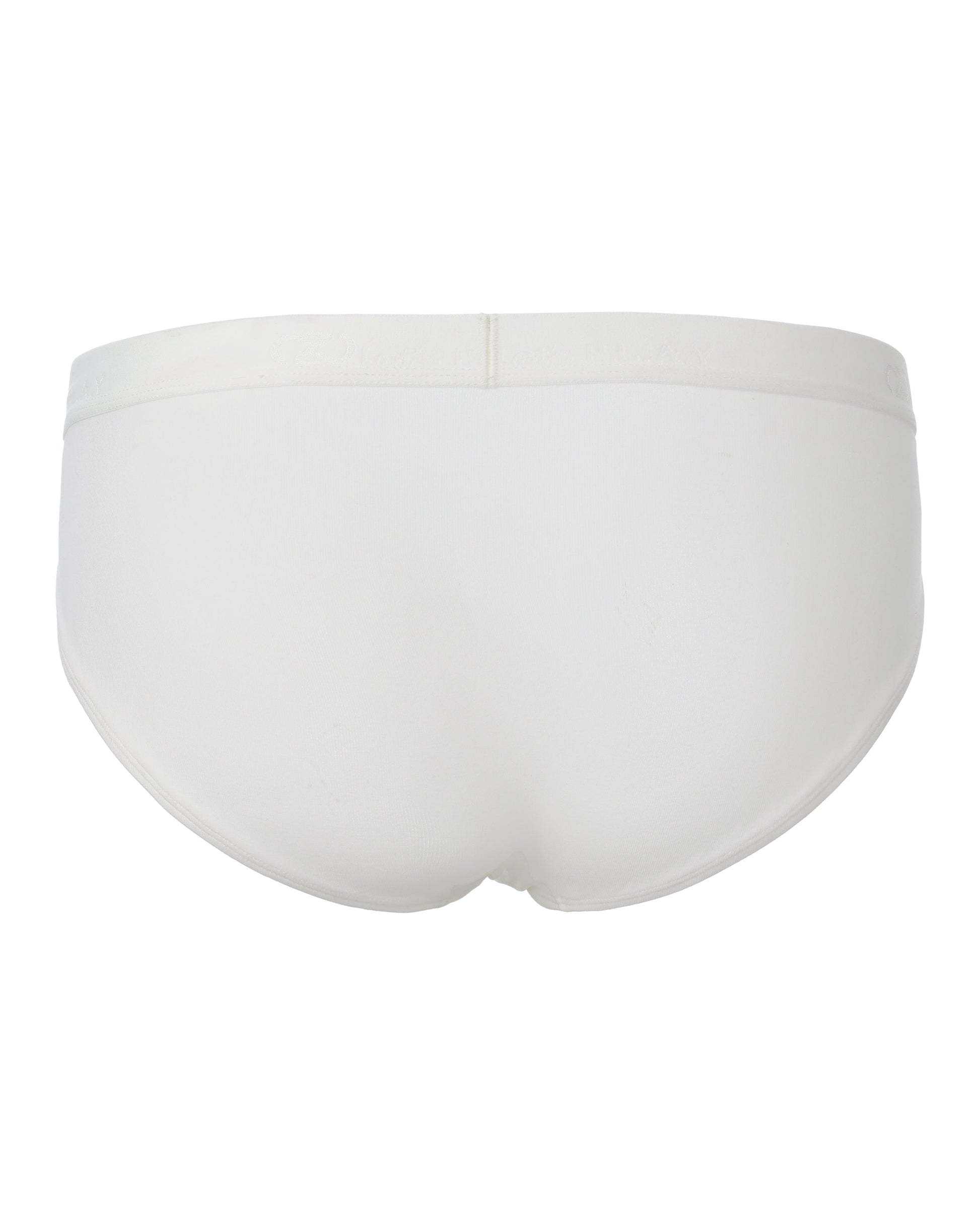 BSZN Thorn Print High-Cut Brief, in white, rear product view