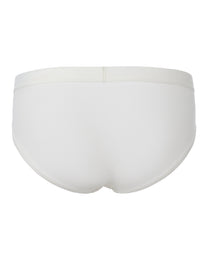 BSZN Thorn Print High-Cut Brief, in white, rear product view