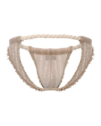 Distressed Knit Double-Strap Thong, alternate product view 2