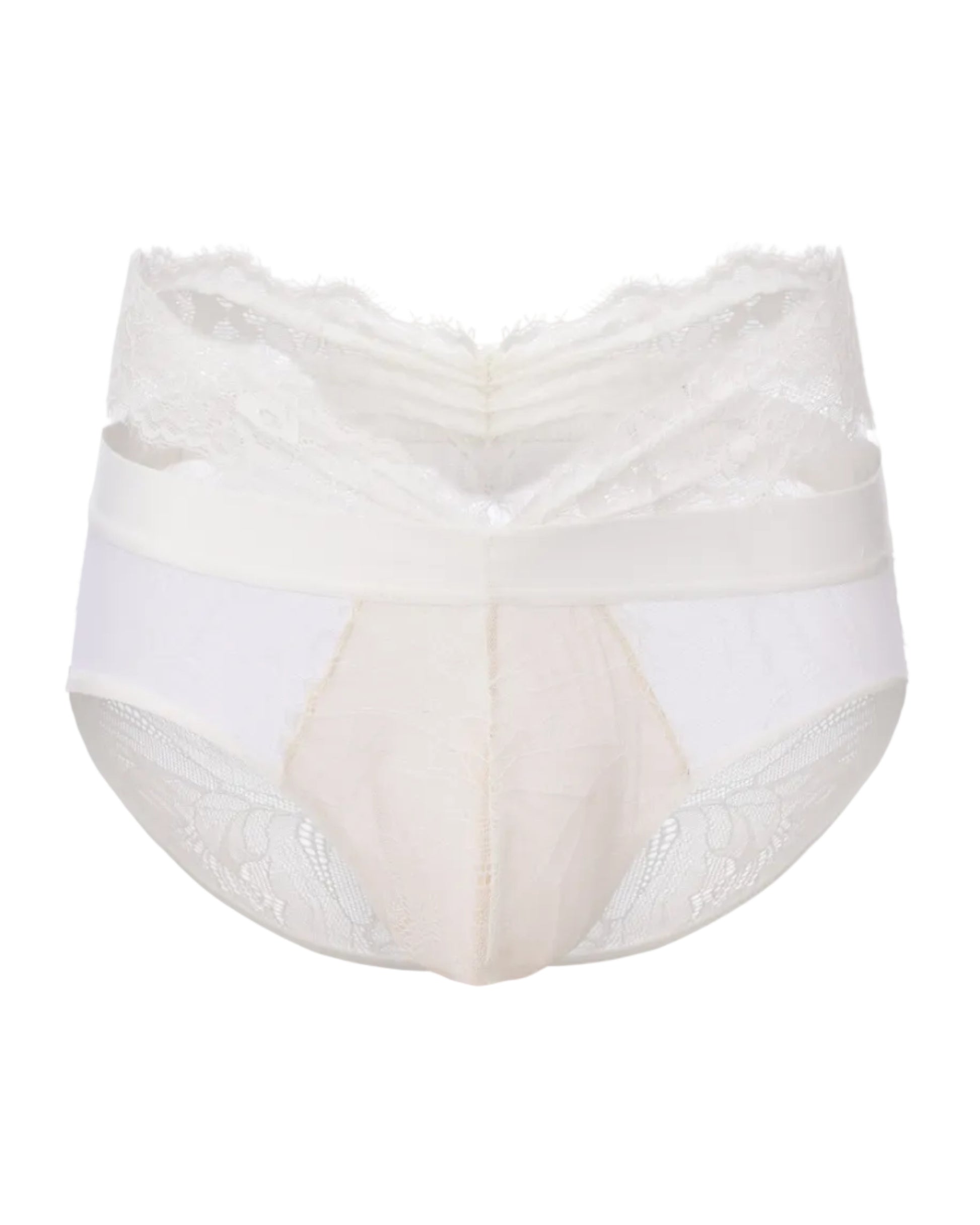 Lace-Trim Brief with double waistband