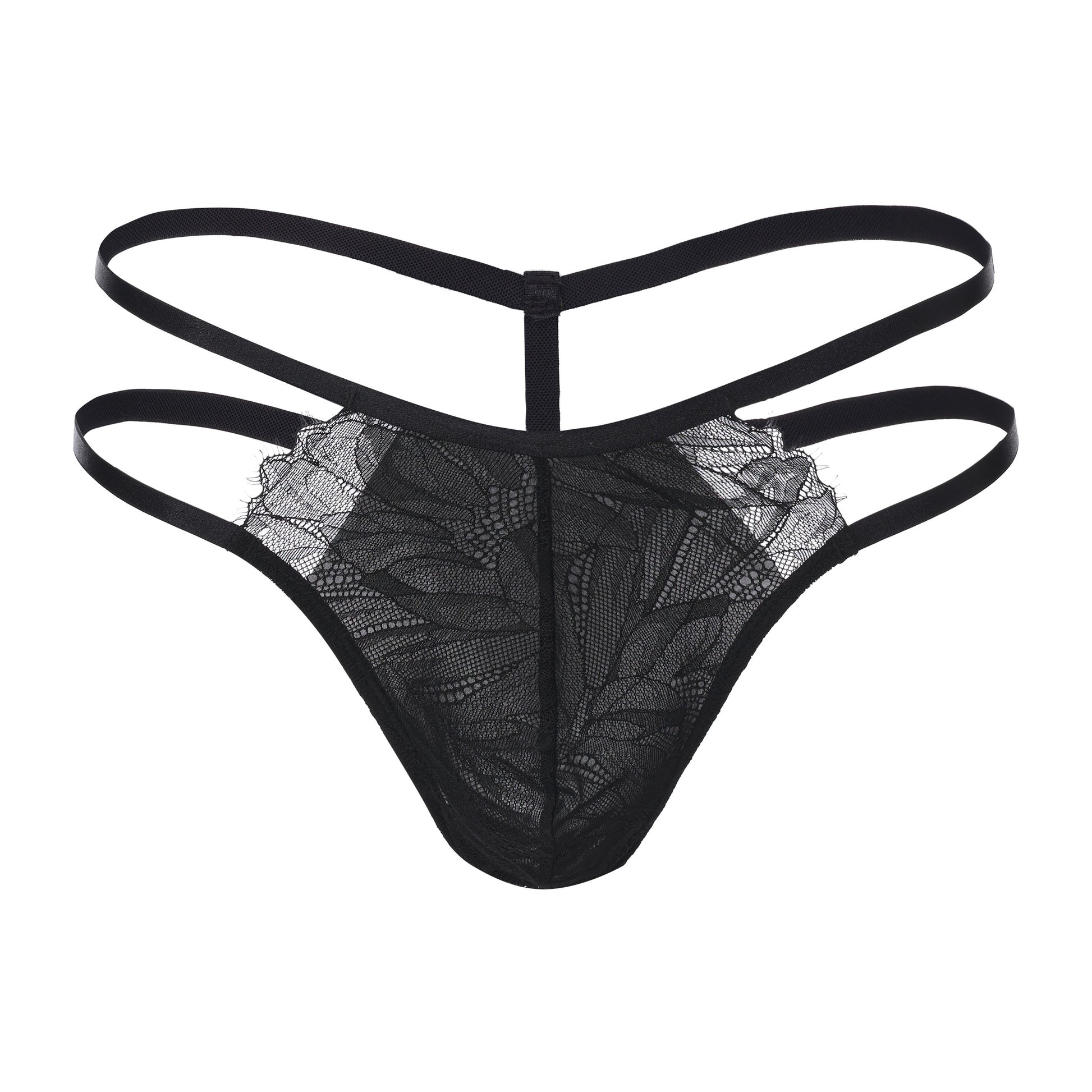 Ruffle Lace Double-Strap Thong - product view 2