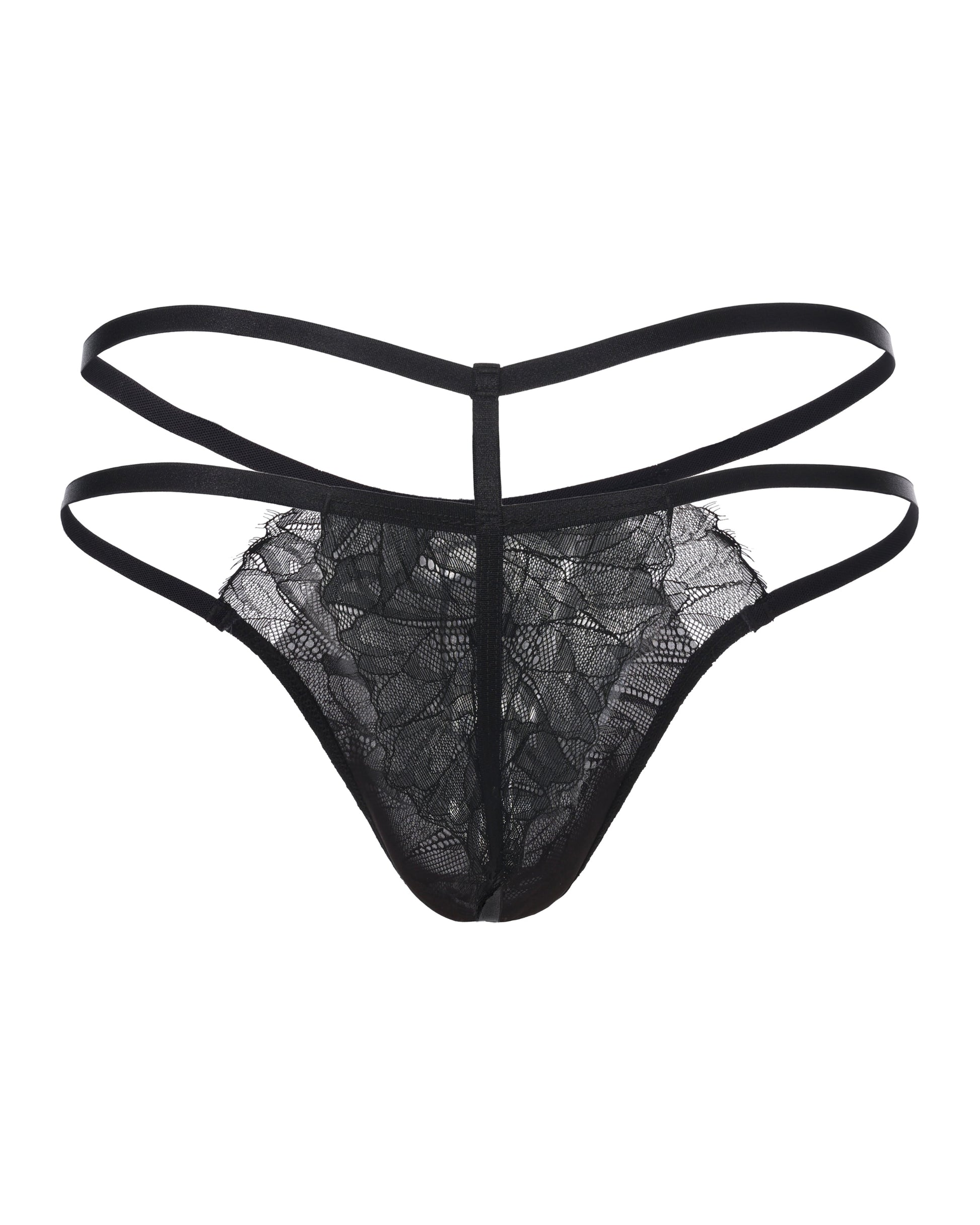 Ruffle Lace Double-Strap Thong - product view 10