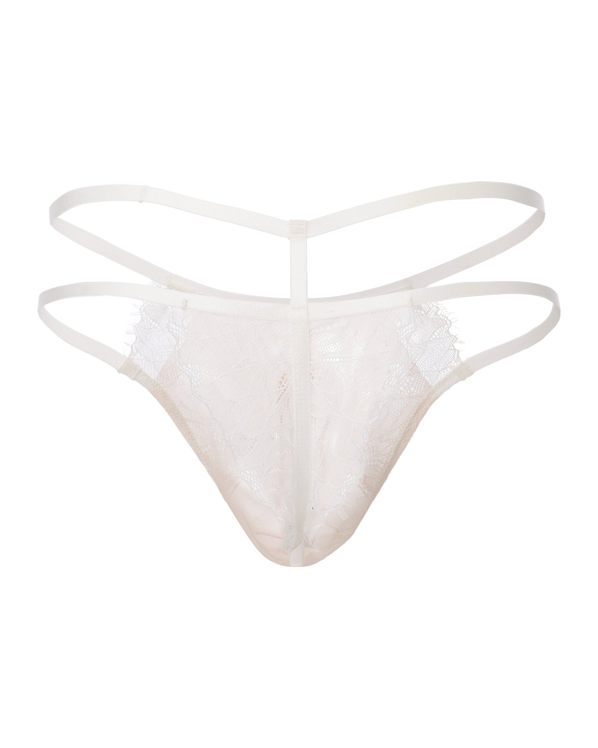 Ruffle Lace Double-Strap Thong - product view 9
