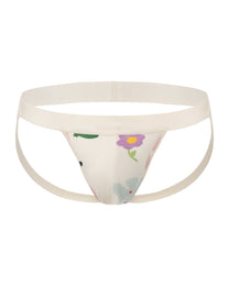 Petite Fleur Double-Strap Jockstrap with petite fleur print