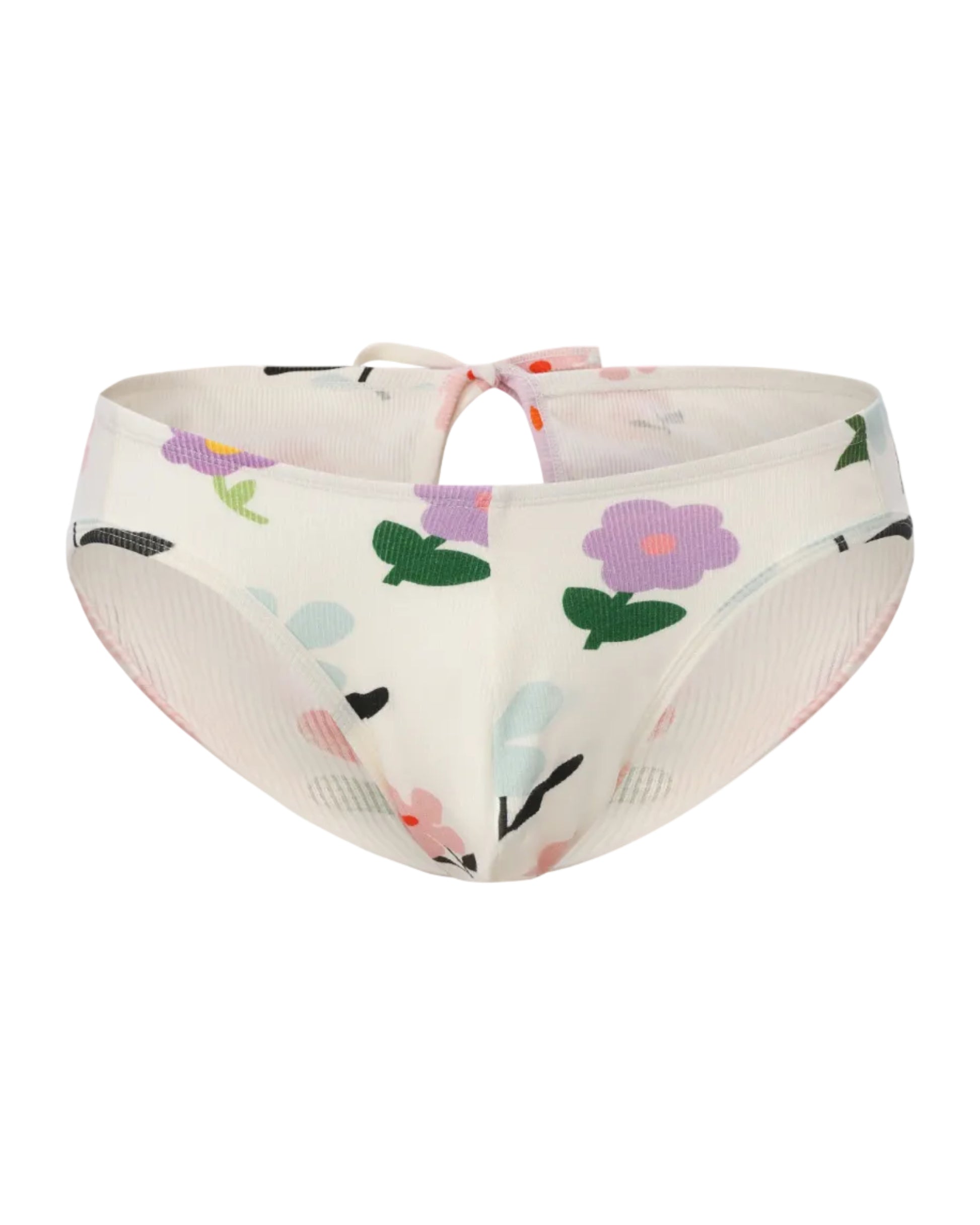 Petite Fleur Cutout Brief with petite fleur print