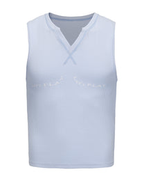 Embroidered V-Neck Tank Top - product view 2