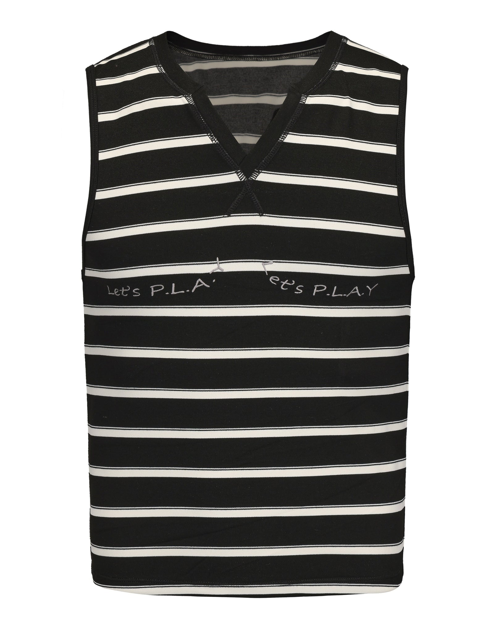 Embroidered V-Neck Tank Top - product view 1