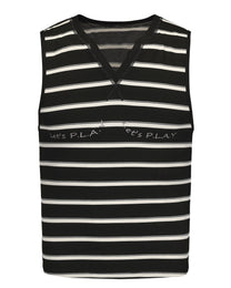 Embroidered V-Neck Tank Top - product view 1