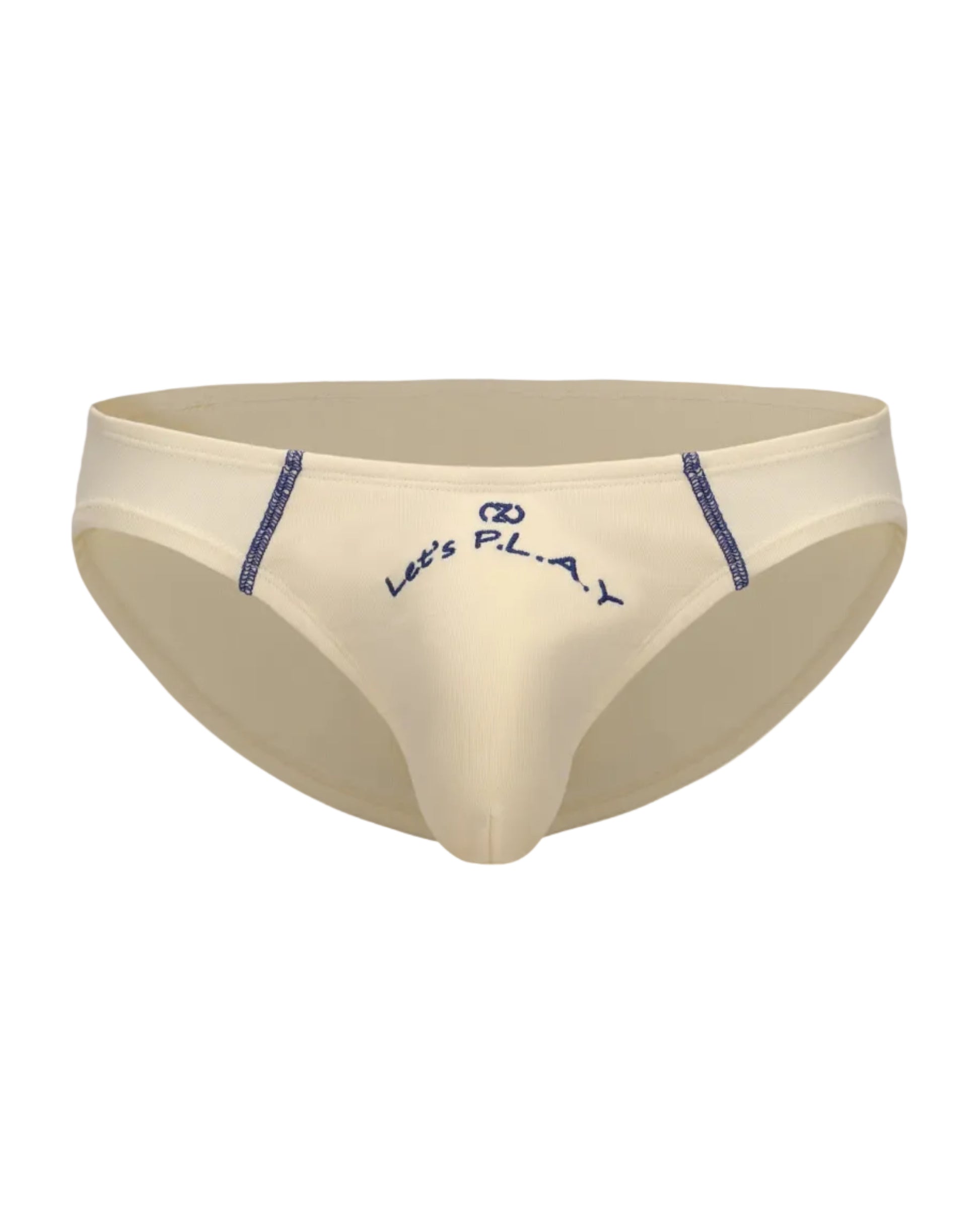 Embroidered High-Cut Brief with front embroidery