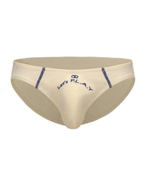 Embroidered High-Cut Brief with front embroidery