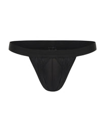 Ruffle Lace Thong with scalloped lace
