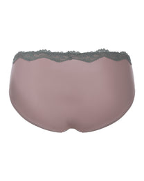 BSZN Faux-Leather Lace-Trim Brief, alternate product view 10