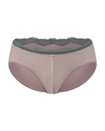 BSZN Faux-Leather Lace-Trim Brief, alternate product view 4