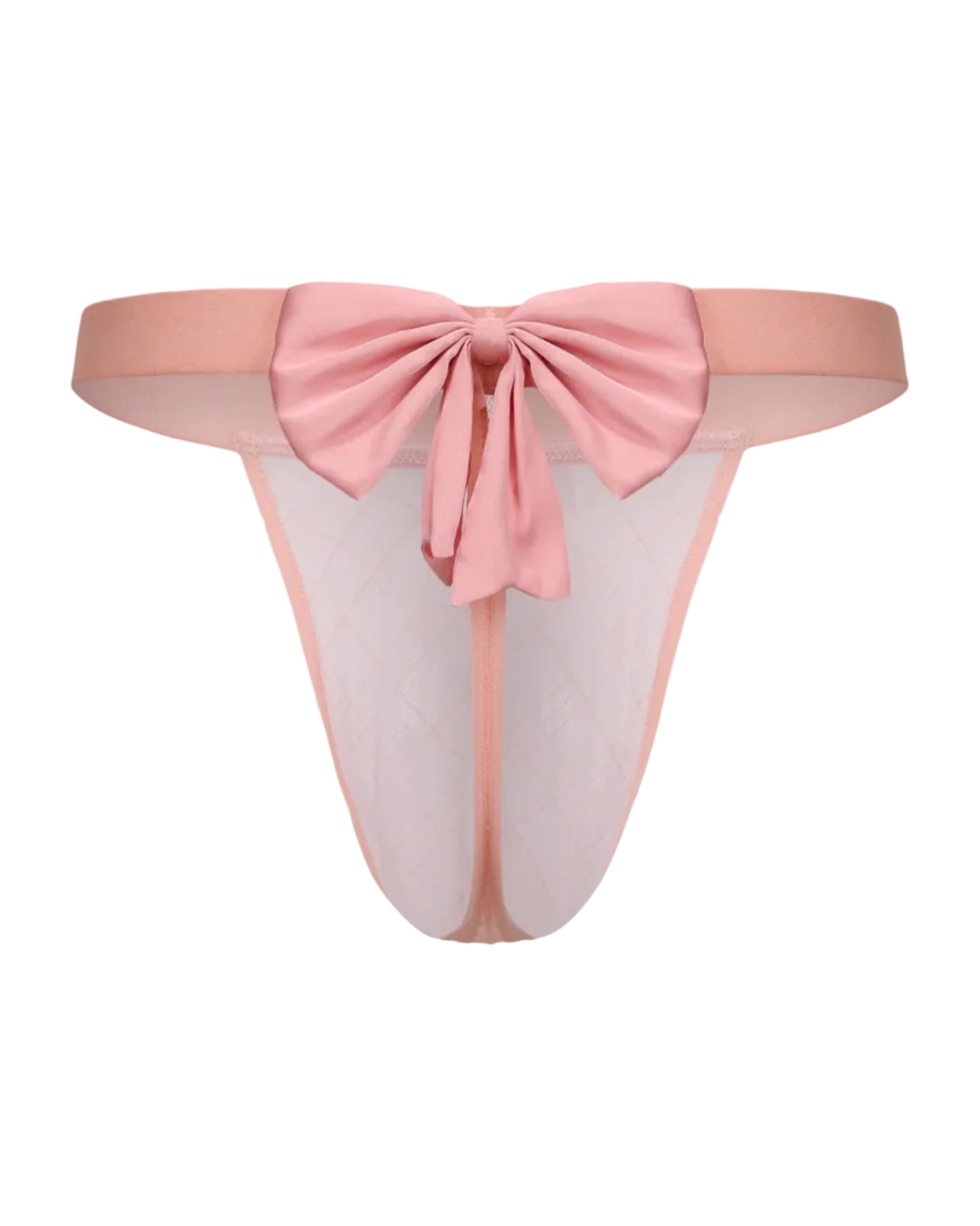 Goddess Gift Thong with removable satin bow