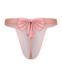 Goddess Gift Thong with removable satin bow