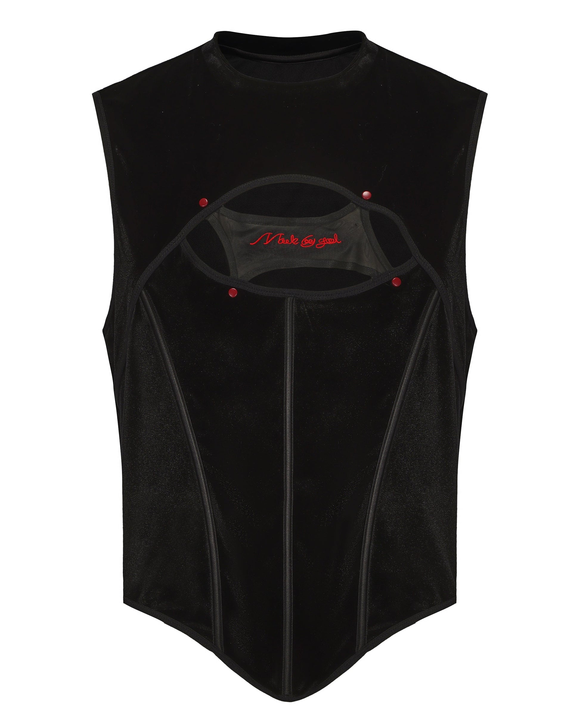 Velvet Fishbone Cutout Tank Top - product view 1