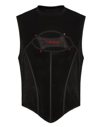 Velvet Fishbone Cutout Tank Top - product view 1